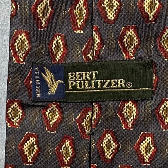 Bundle of 4 100% Silk Used Neckties. Made in the USA. - Picture 2 of 6